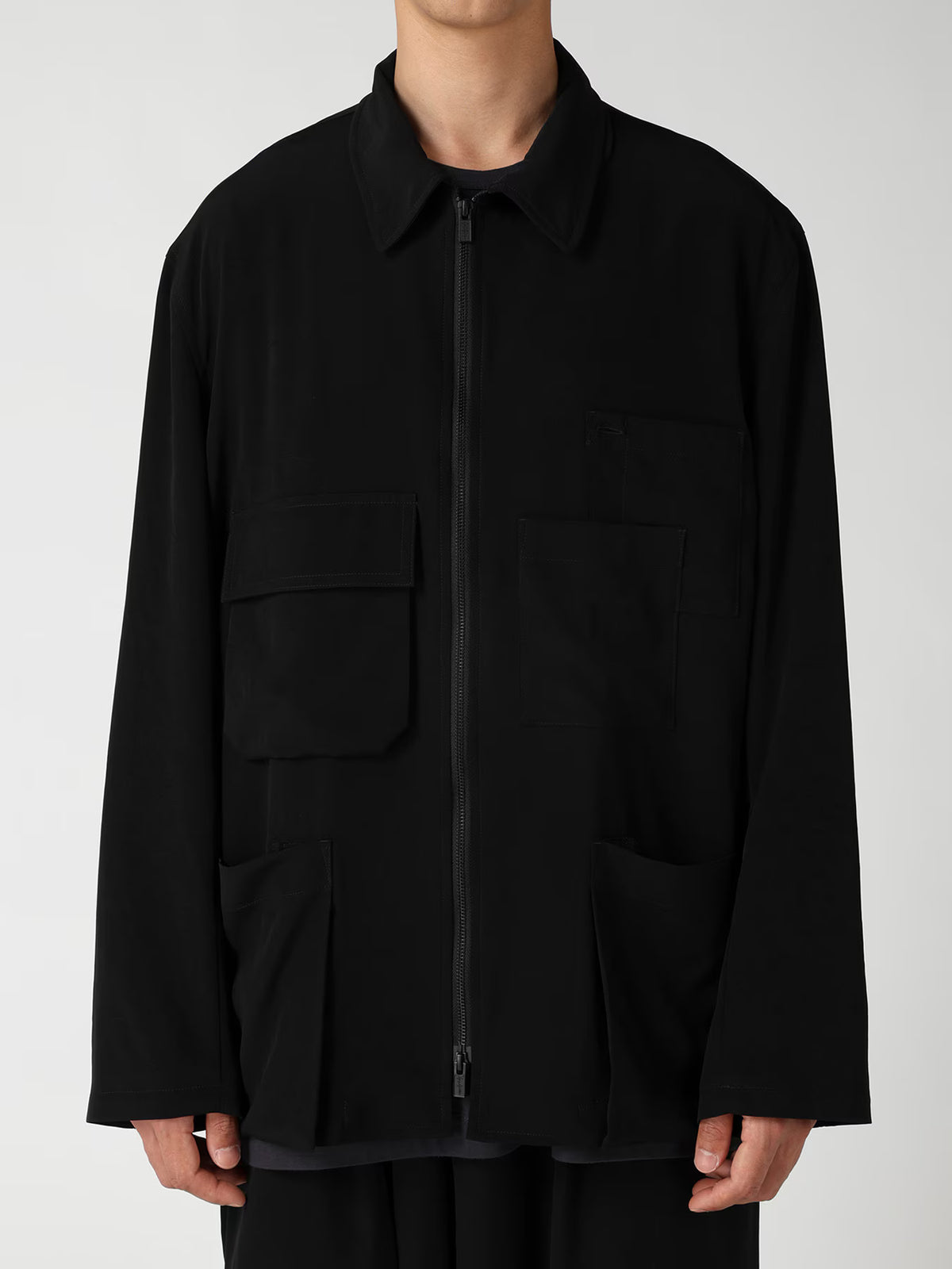 Y's Yohji Yamamoto - Front Zip Jacket - Black
