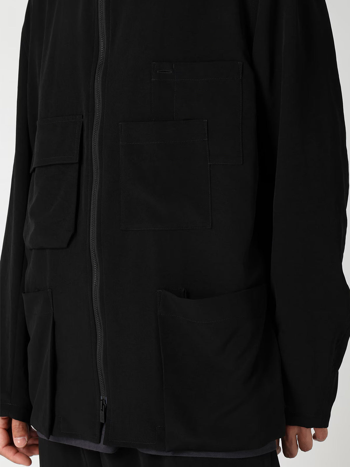 Y's Yohji Yamamoto - Front Zip Jacket - Black