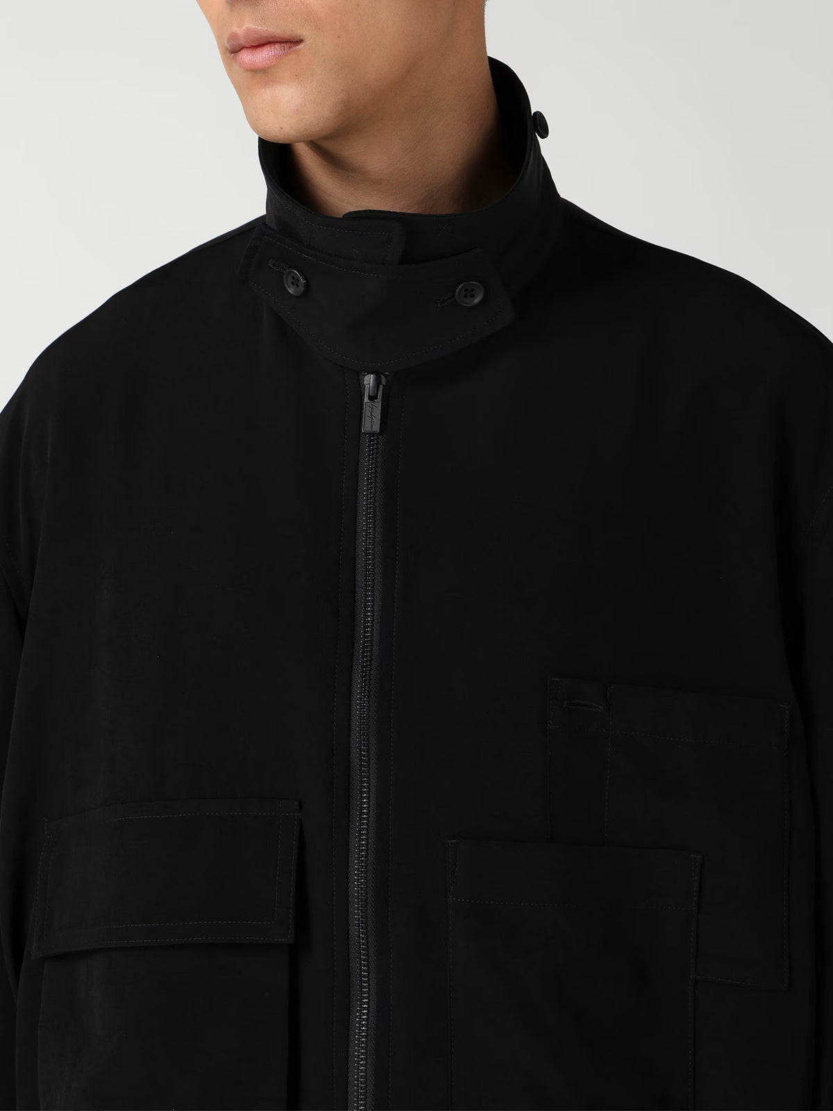 Y's Yohji Yamamoto - Front Zip Jacket - Black