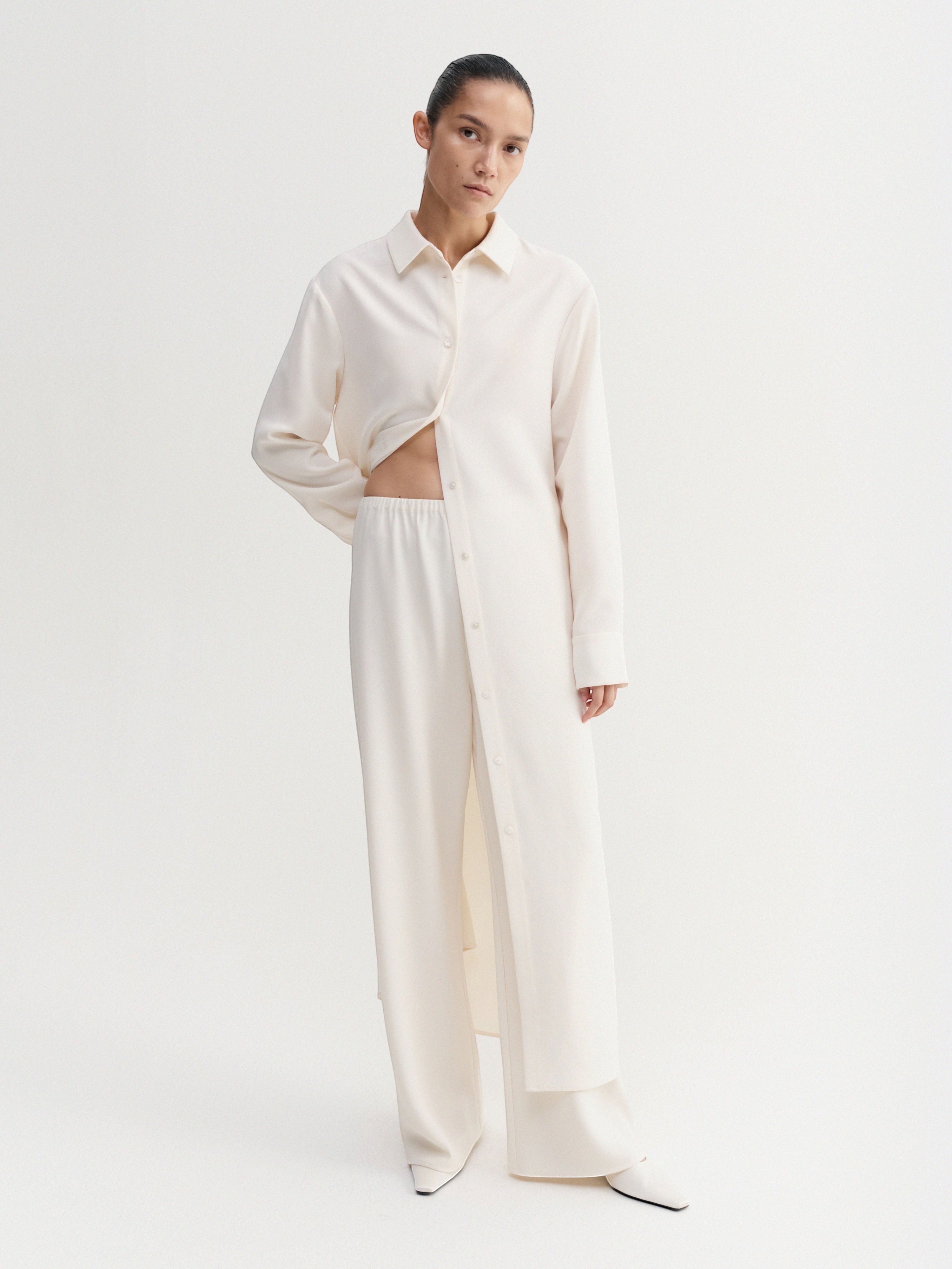 Almada Label - Crepe Dress - Cream