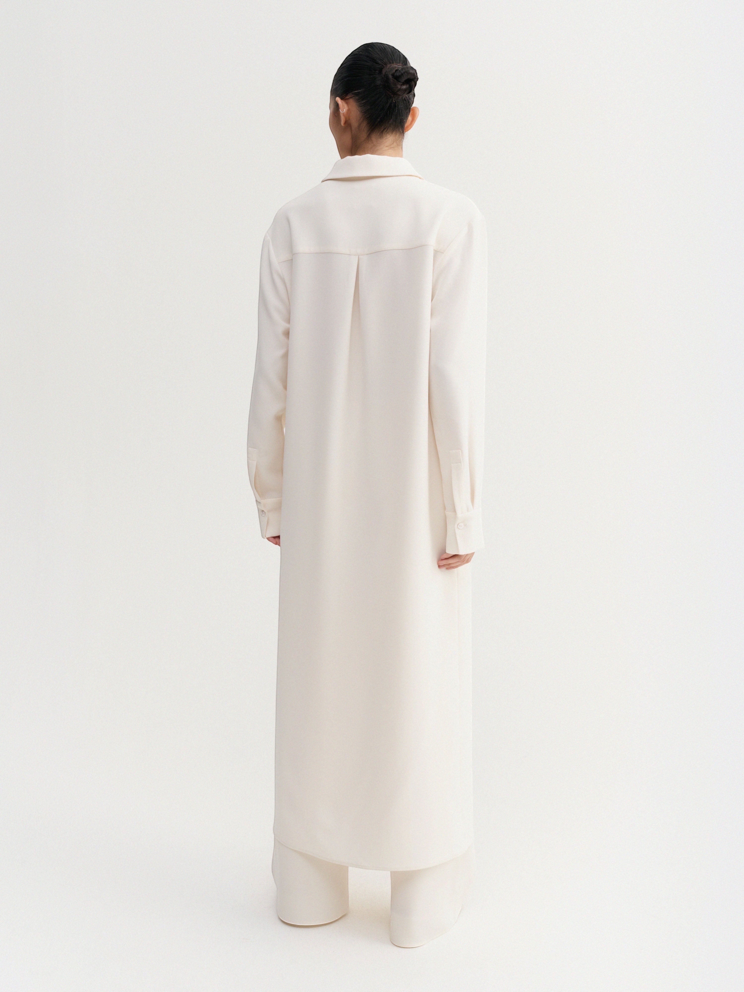 Almada Label - Crepe Dress - Cream