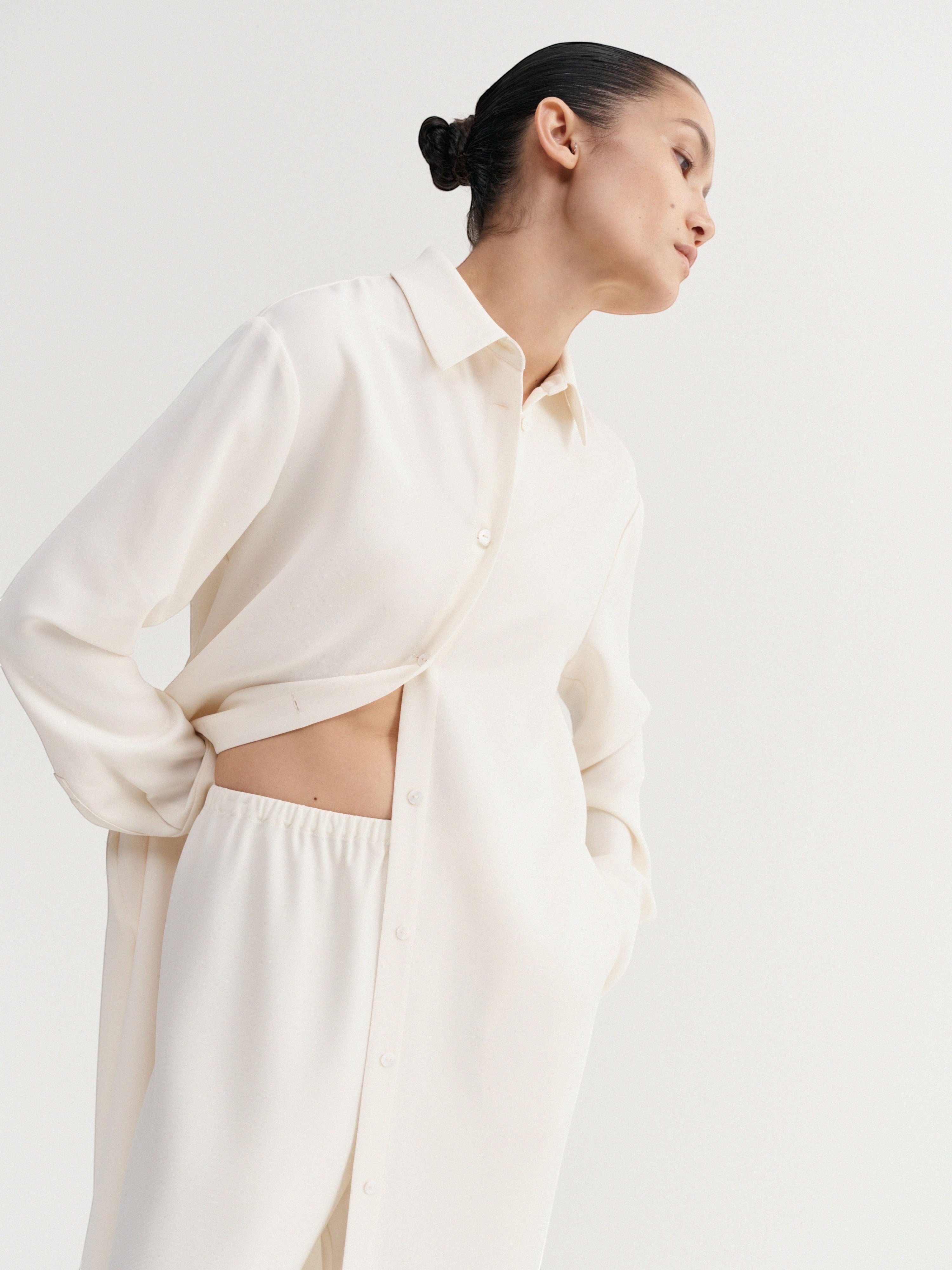 Almada Label - Crepe Dress - Cream