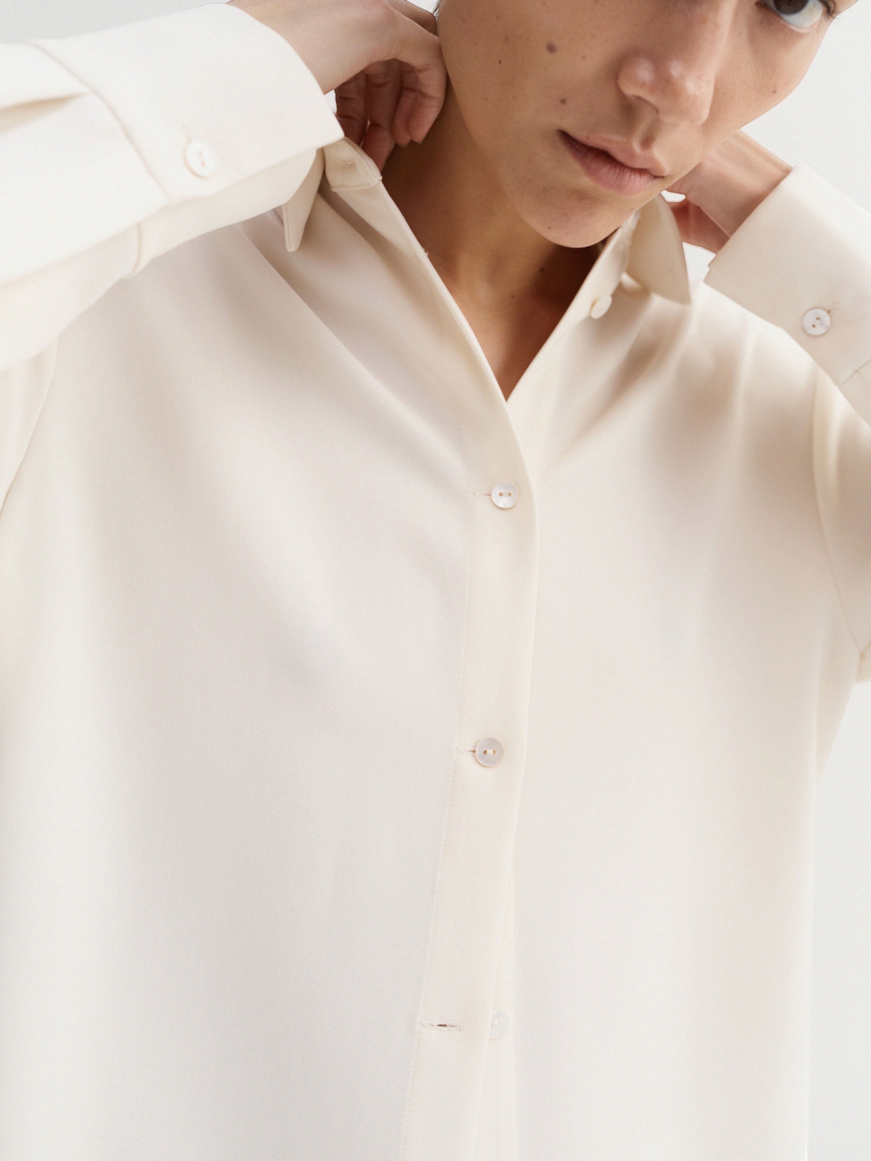 Almada Label - Crepe Dress - Cream