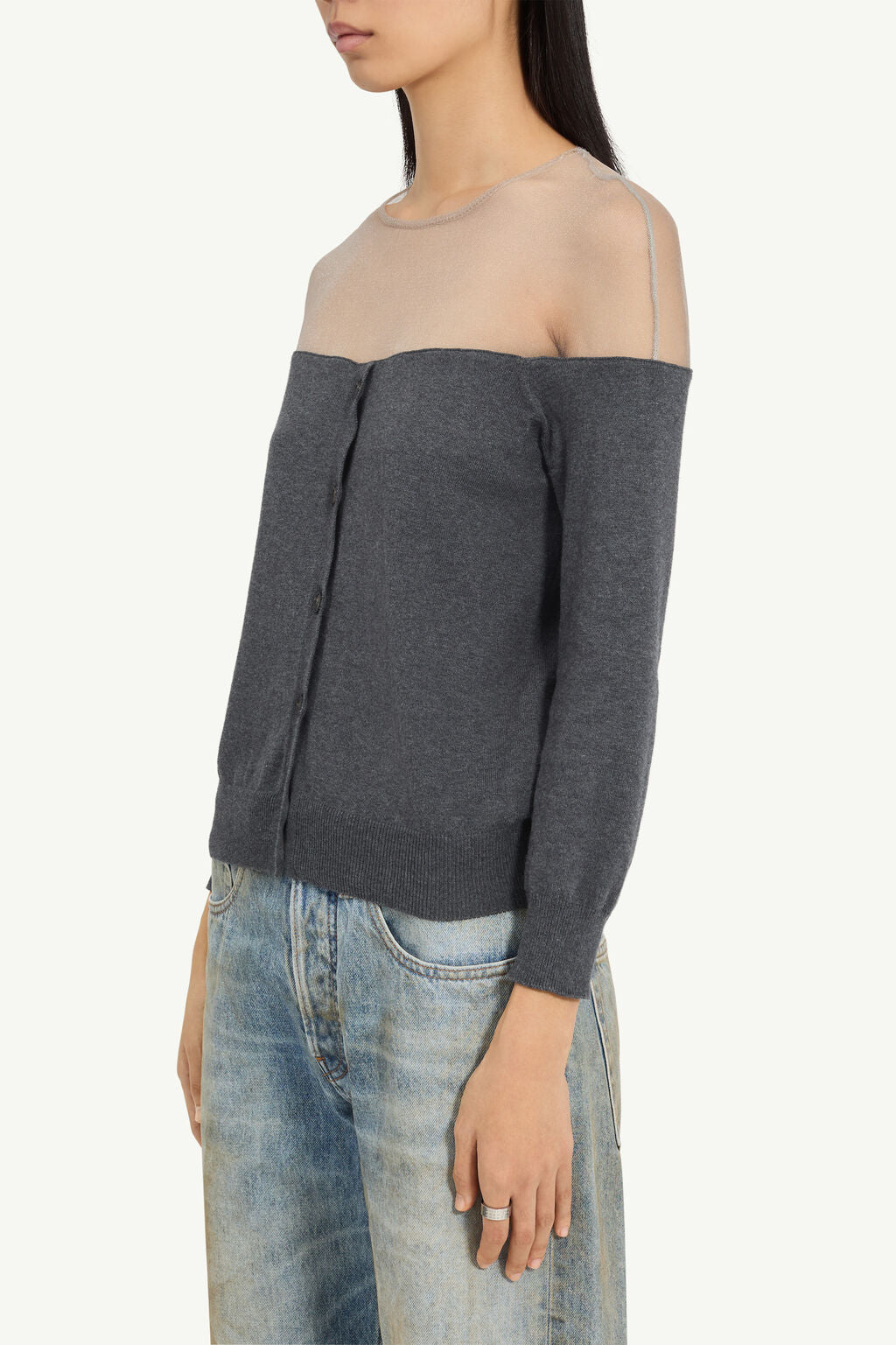 MM6 Maison Margiela - Cardigan - Dark Grey