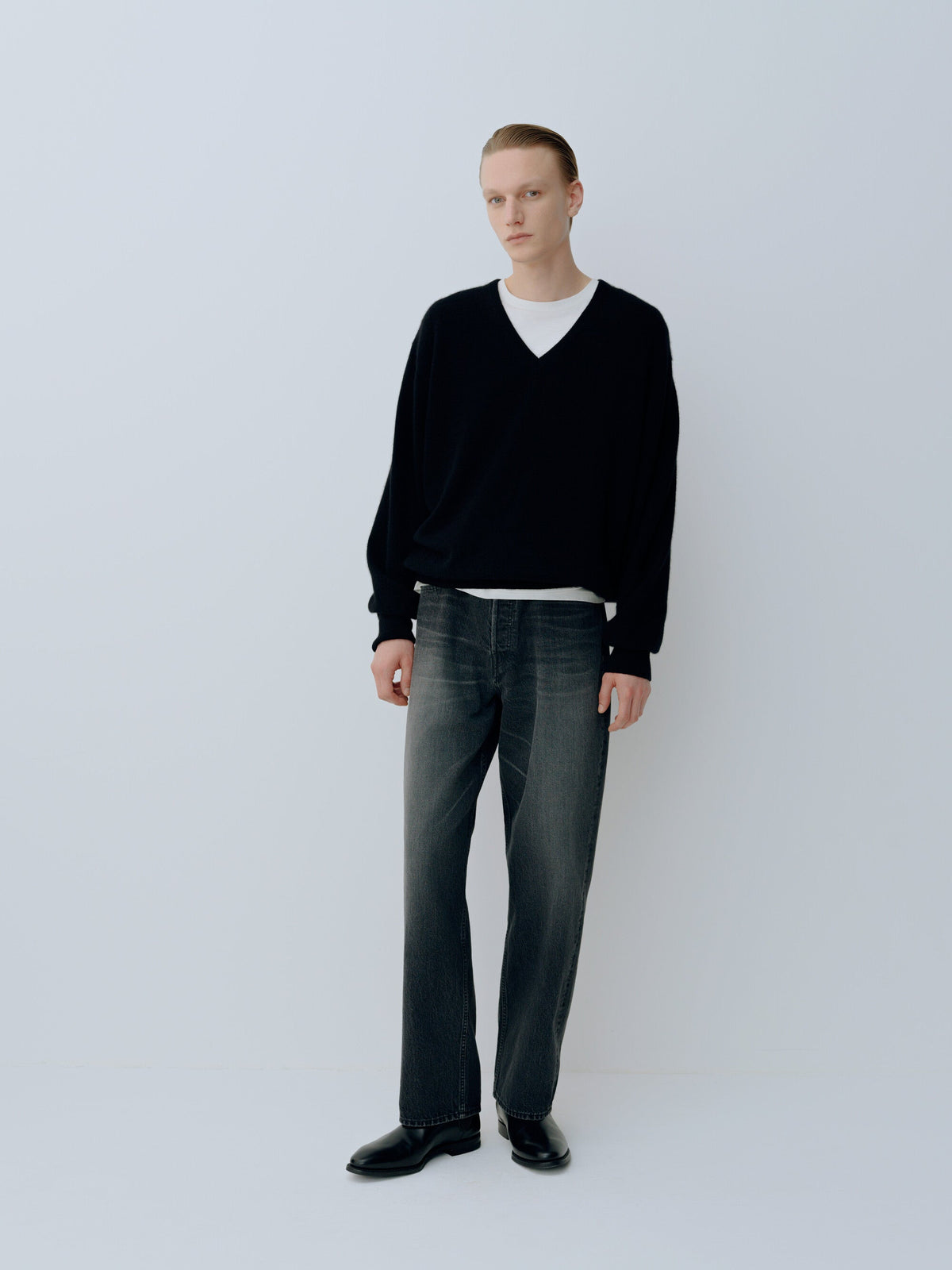 Ssstein - Relaxed Tapered Denim Trousers - Indigo