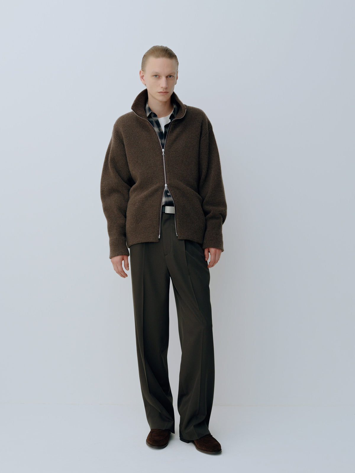 Ssstein - Wool Straight Trousers - Black