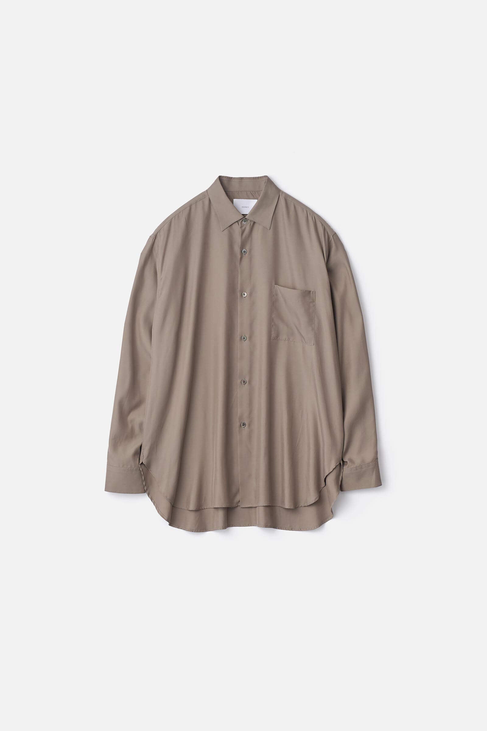 Ssstein - Oversized košile Cupro Twill - Taupe