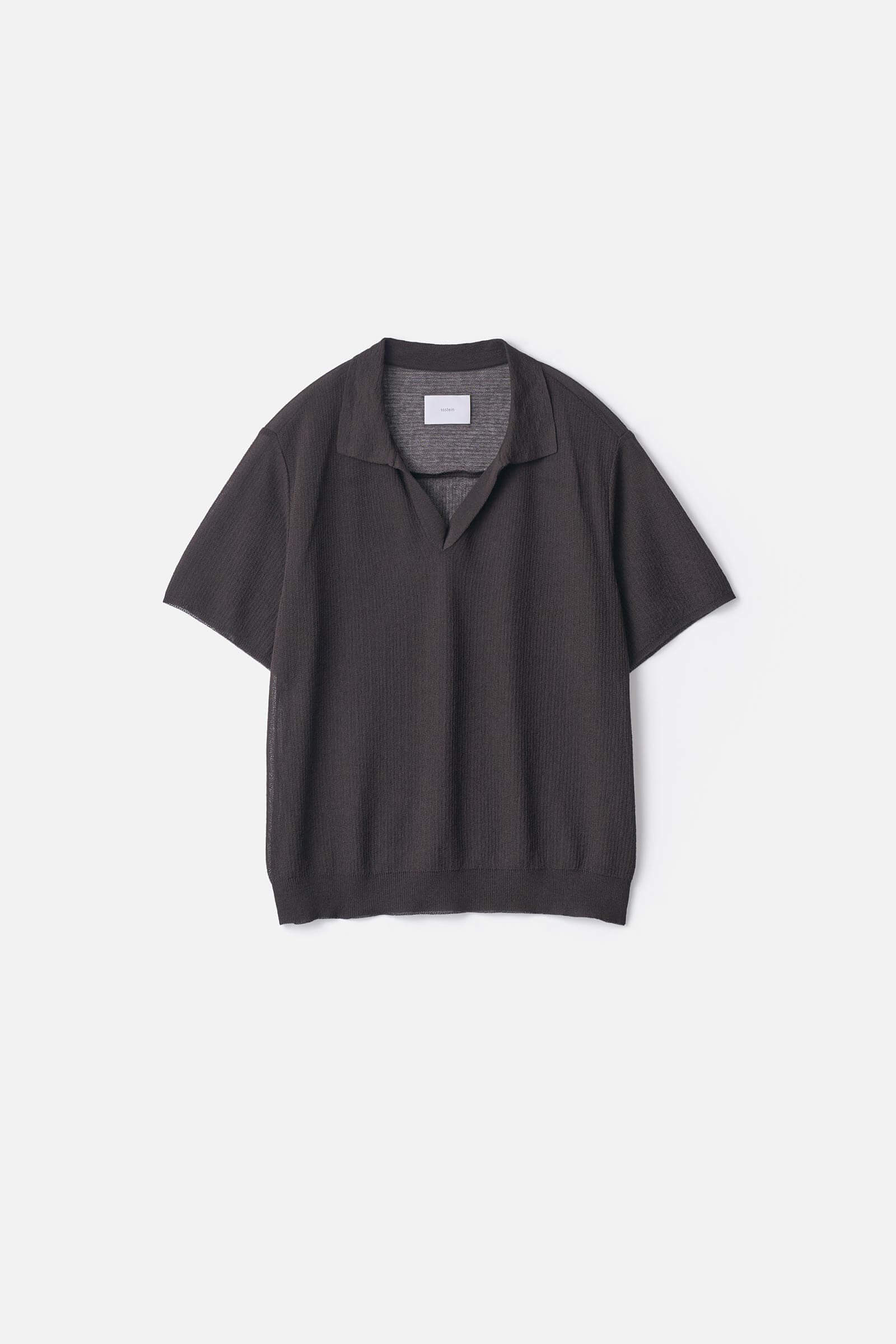 Ssstein - Krátký pletený skipper PE/Ramie - Dark Charcoal