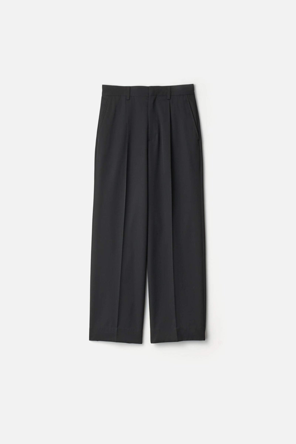 Ssstein - Wool Straight Trousers - Black