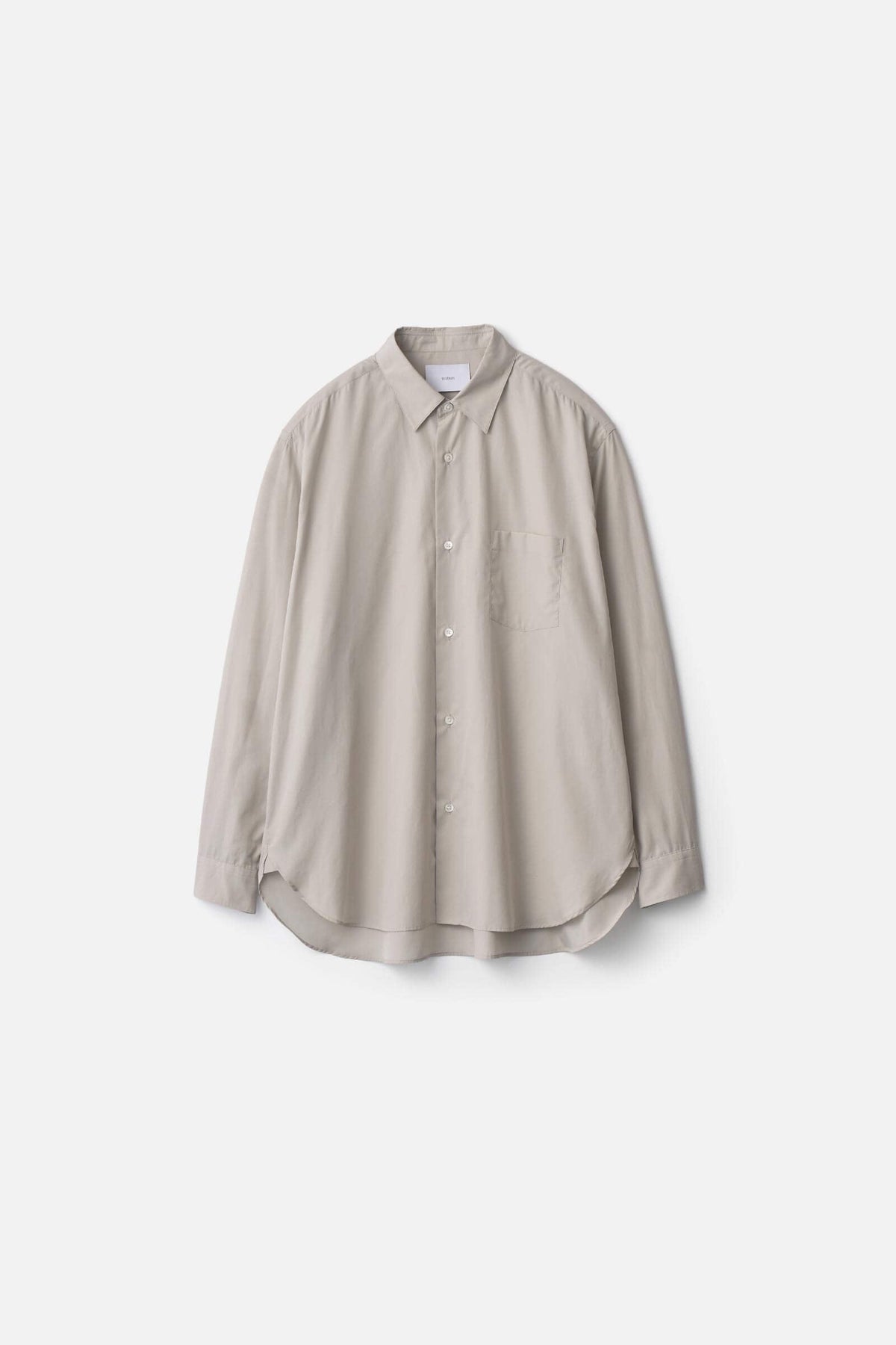 Ssstein - Oversized Cotton Shirt - Off Grey