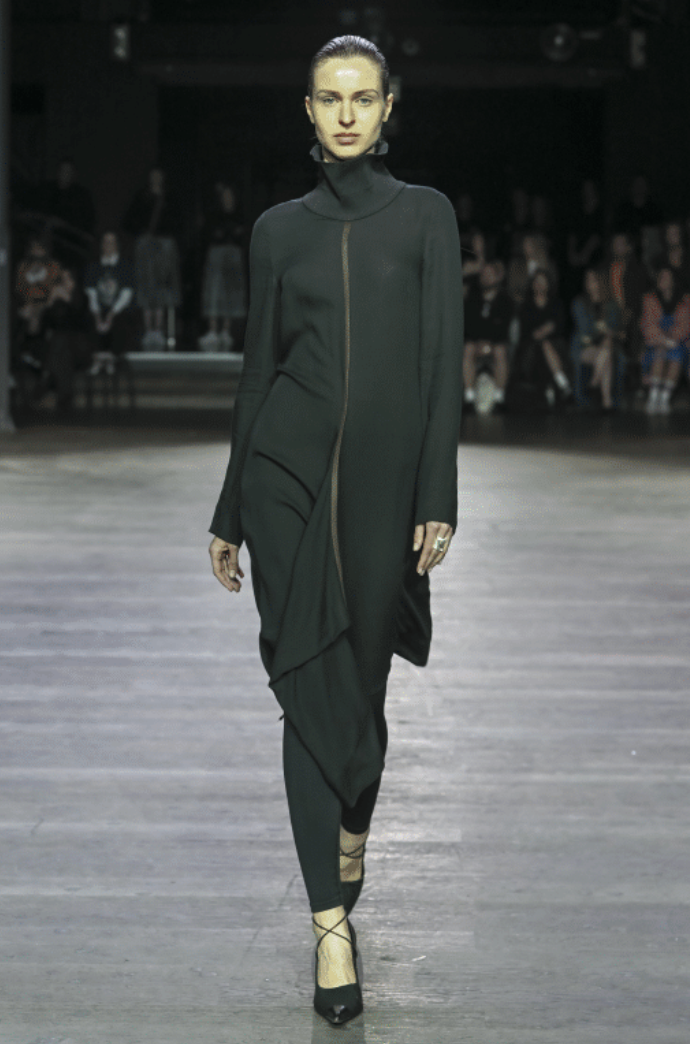 Aleš Hnátek - Funnel Neck Dress - Black Lyocell
