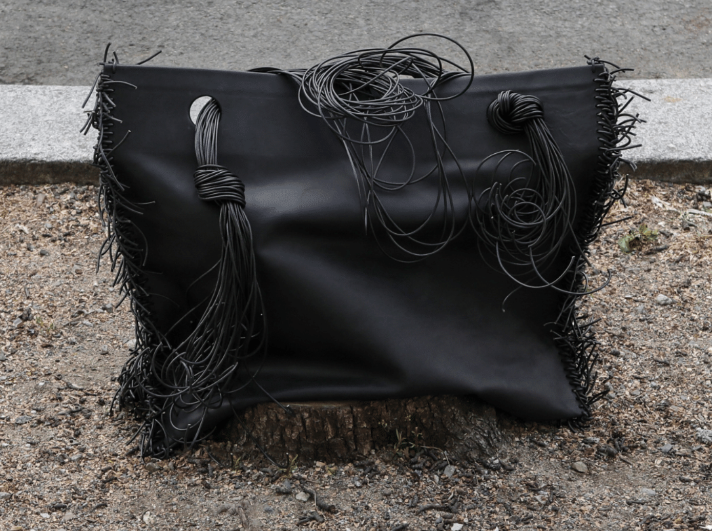 Aleš Hnátek - Large Bag - Black Leather