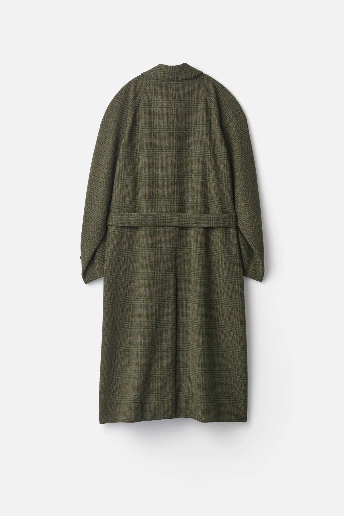 Ssstein - Tweed Raglan Balmacaan Coat - Tweed Check