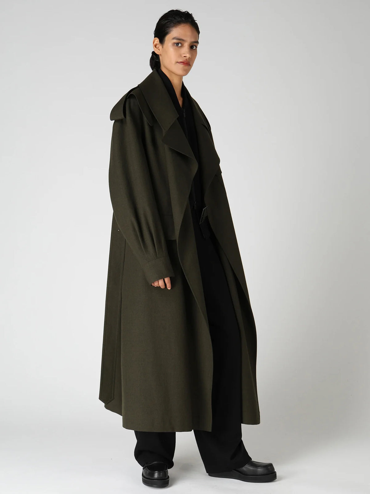 Y's Yohji Yamamoto - Moto Coat - Khaki