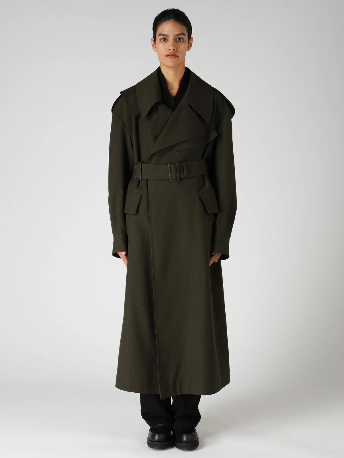 Y's Yohji Yamamoto - Moto Coat - Khaki