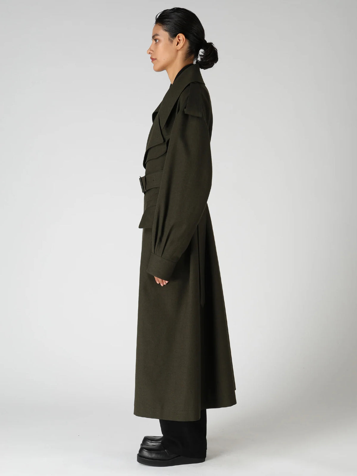 Y's Yohji Yamamoto - Moto Coat - Khaki