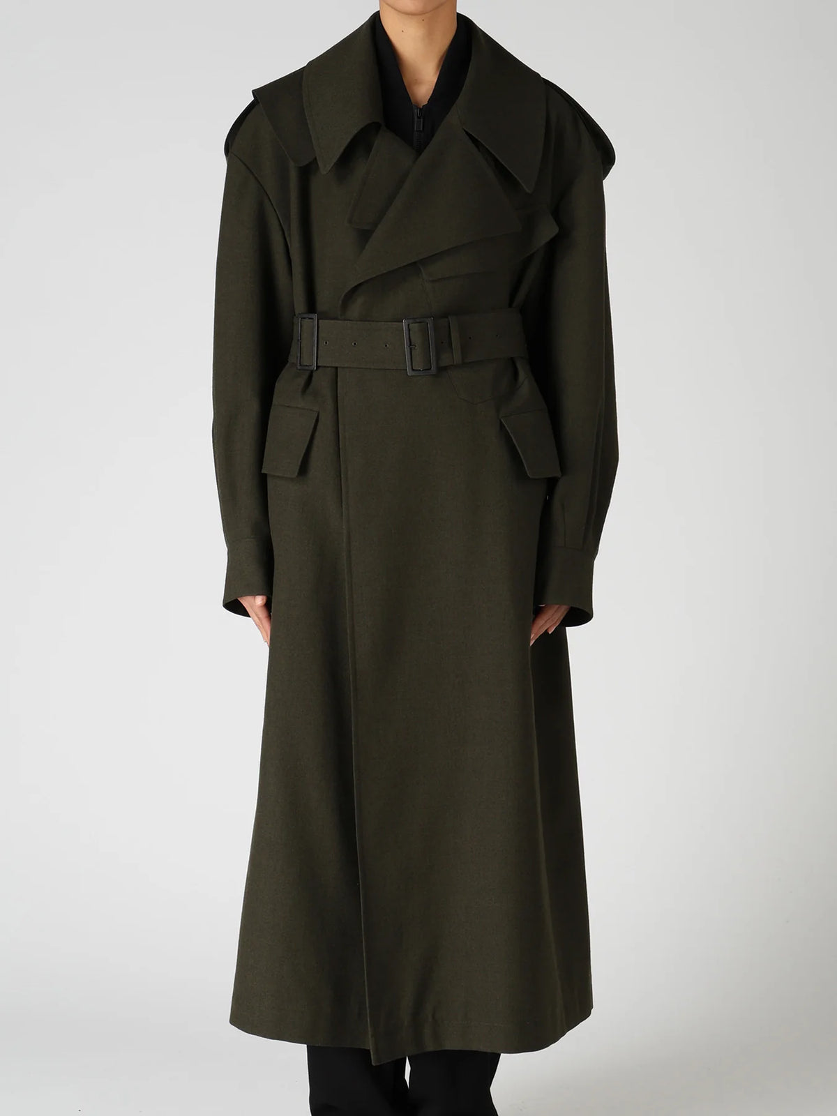 Y's Yohji Yamamoto - Moto Coat - Khaki