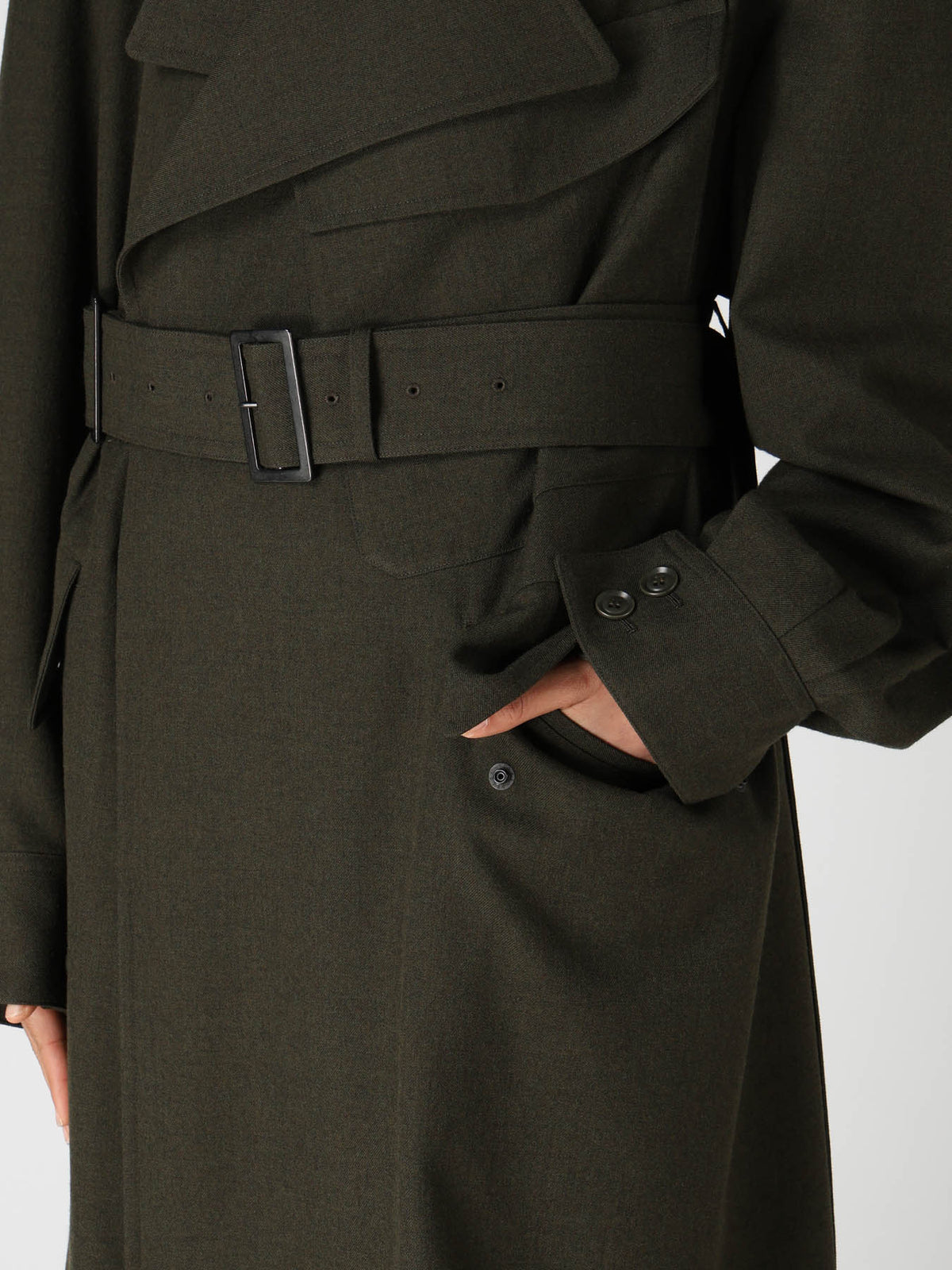 Y's Yohji Yamamoto - Moto Coat - Khaki