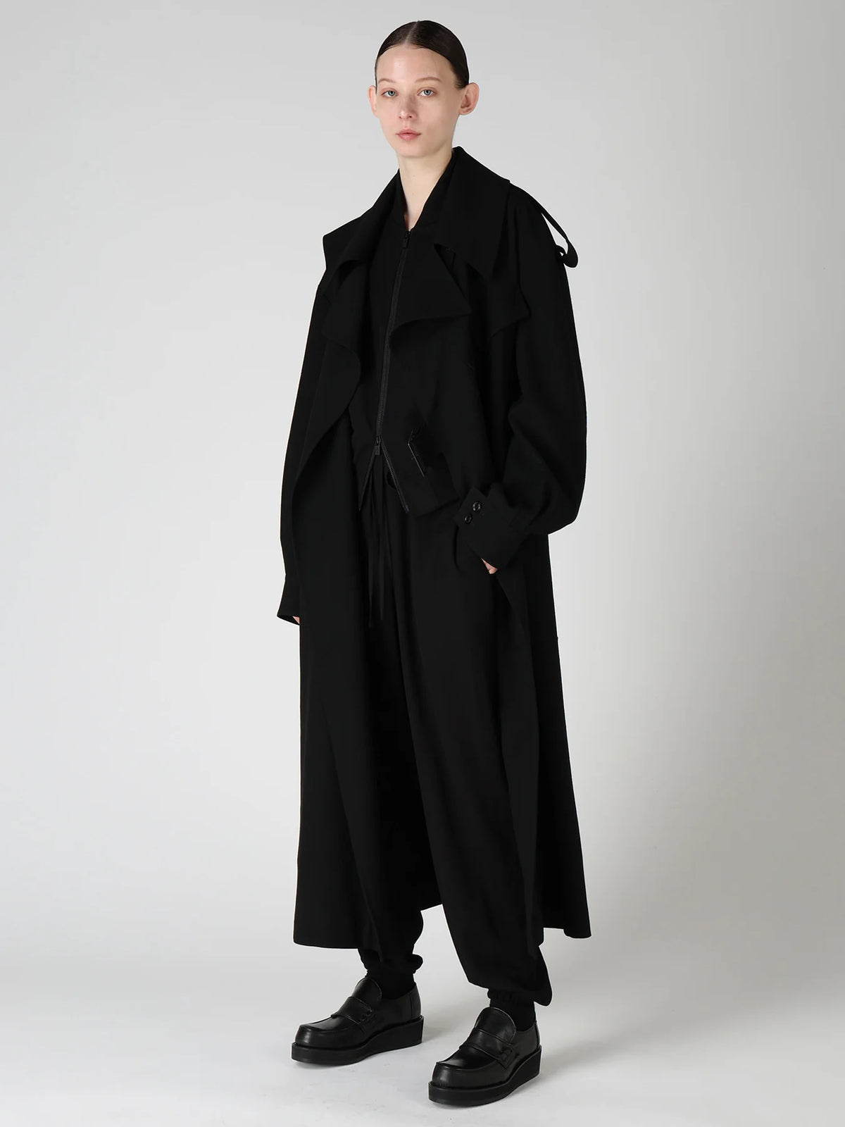 Y's Yohji Yamamoto - Moto Coat - Black