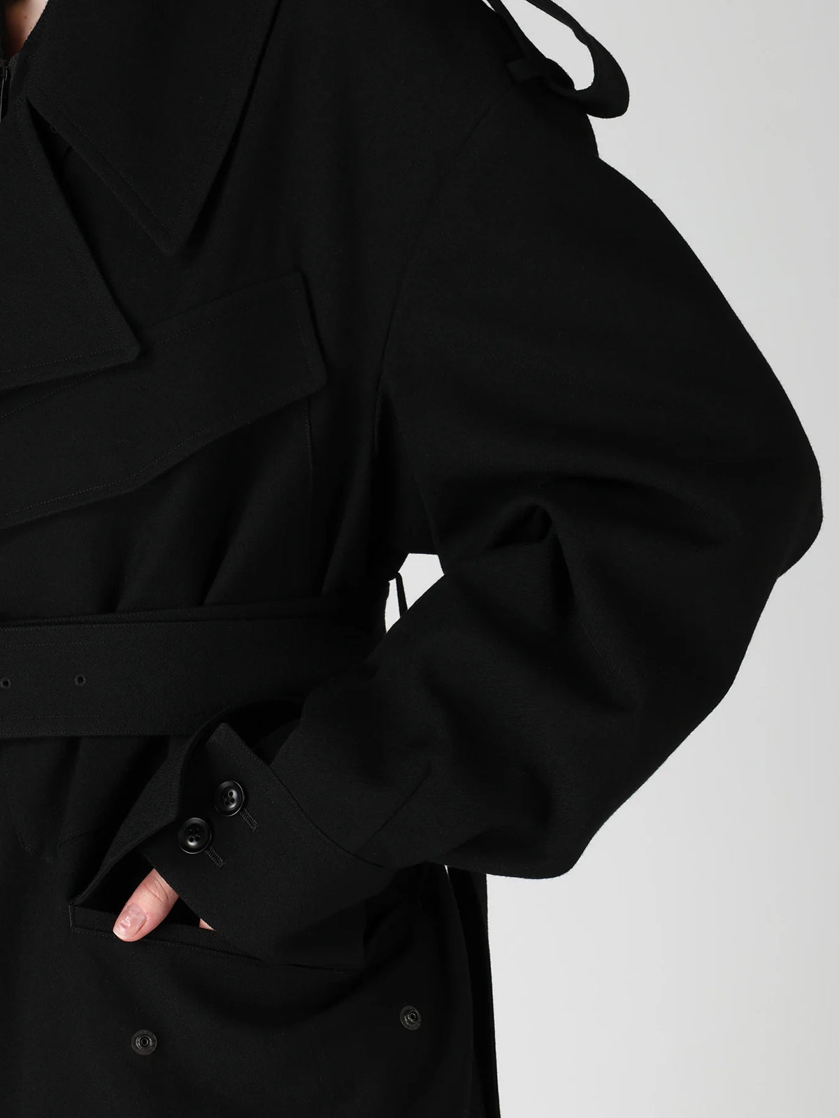 Y's Yohji Yamamoto - Moto Coat - Black