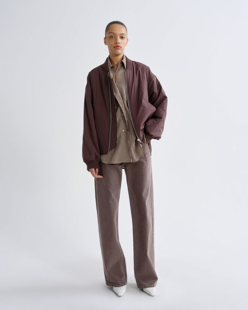 Agolde - Asymmetric Waist Wide Leg Jeans - Dusty Mauve