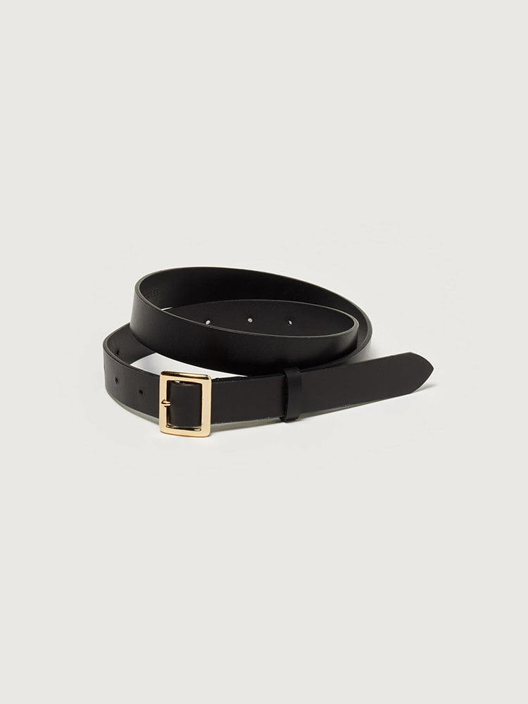 Auralee - Square Buckle Belt - Brown