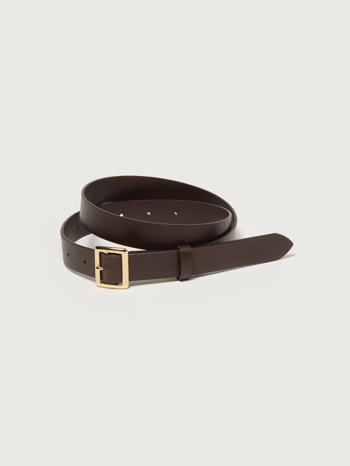 Auralee - Square Buckle Belt - Brown