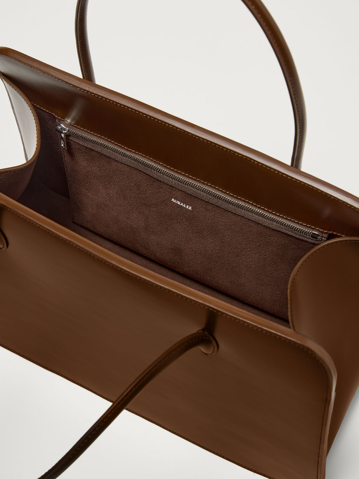 Auralee - Leather Tote Bag - Brown